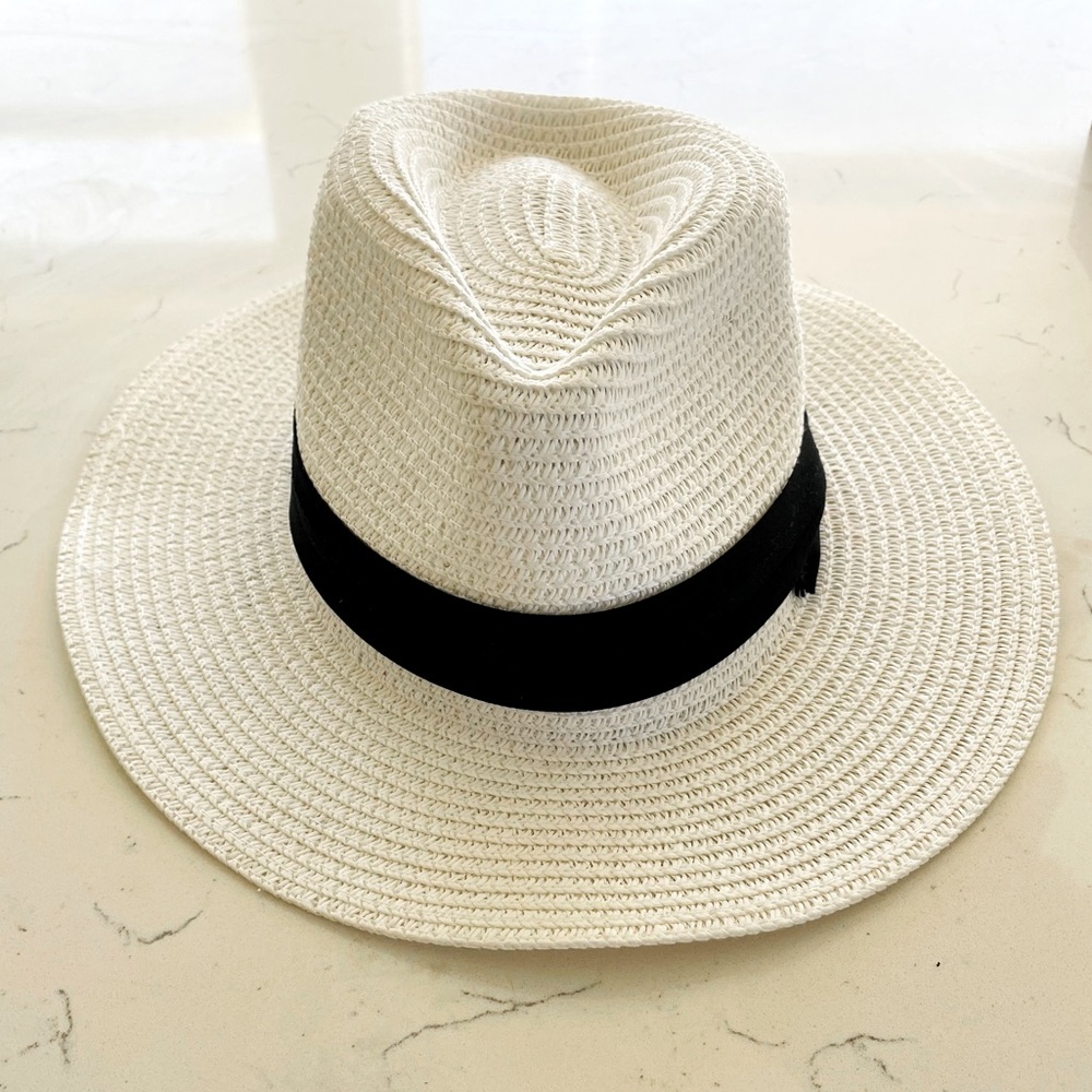 ANYCOSY White Fedora Hat - BRAND NEW, NEVER WORN